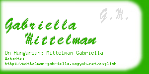 gabriella mittelman business card